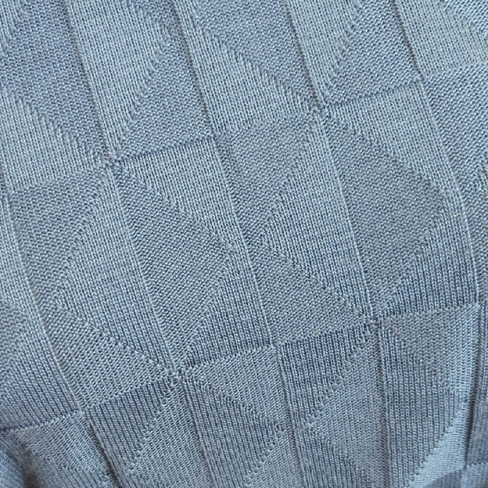 💙 Textured Knit Short Sleeve Pullover – Blue | Size XL | Fred Dunner 💙 - Picture 5 of 16